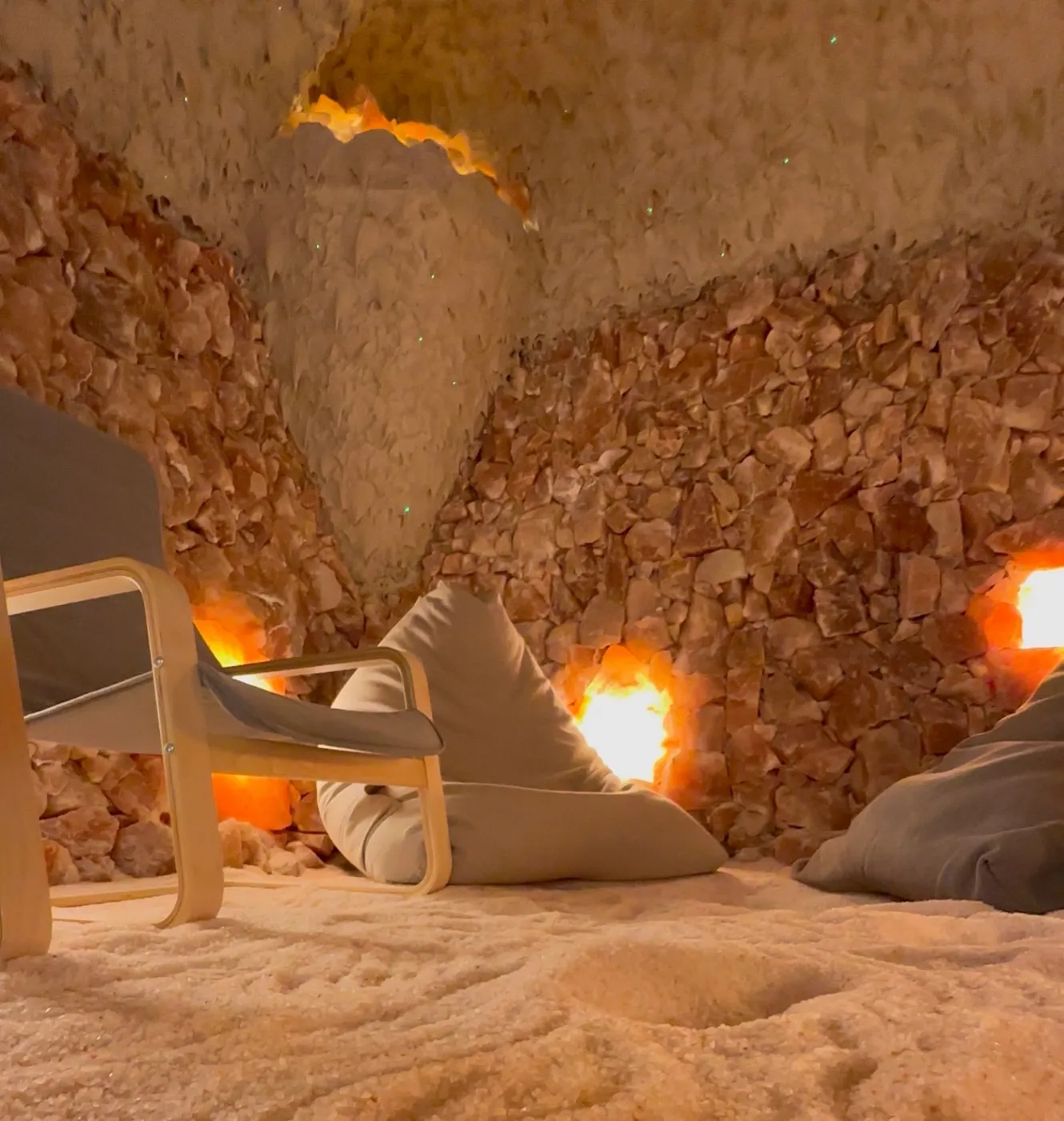 The Himalayan salt cave at Salt Holistic Spa
